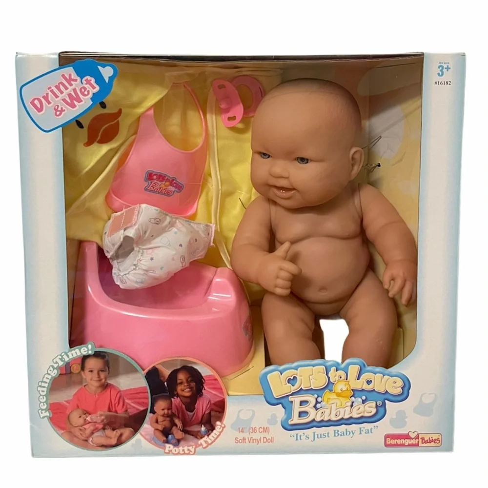 Vintage Drink & Wet Lots to Love Babies Doll Set Baby Potty Wetting Doll